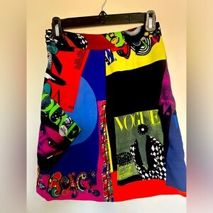 Vintage Versace vogue print skirt